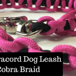 diy paracord dog leash cobra braid