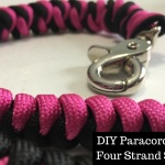 paracord dog leash 4 strand snake knot