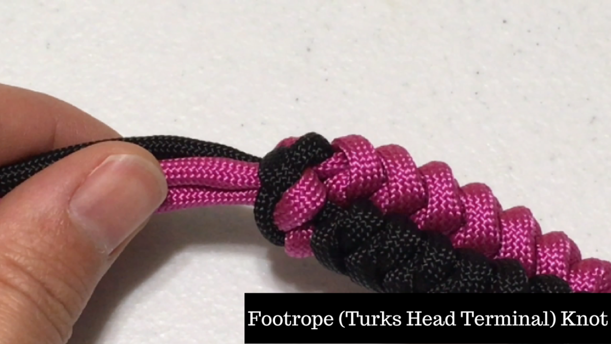 Footrope Turks Head Terminal Knot