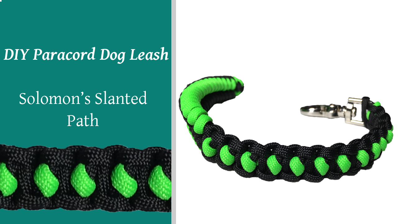 DIY Paracord Dog Leash Solomons Slanted Path